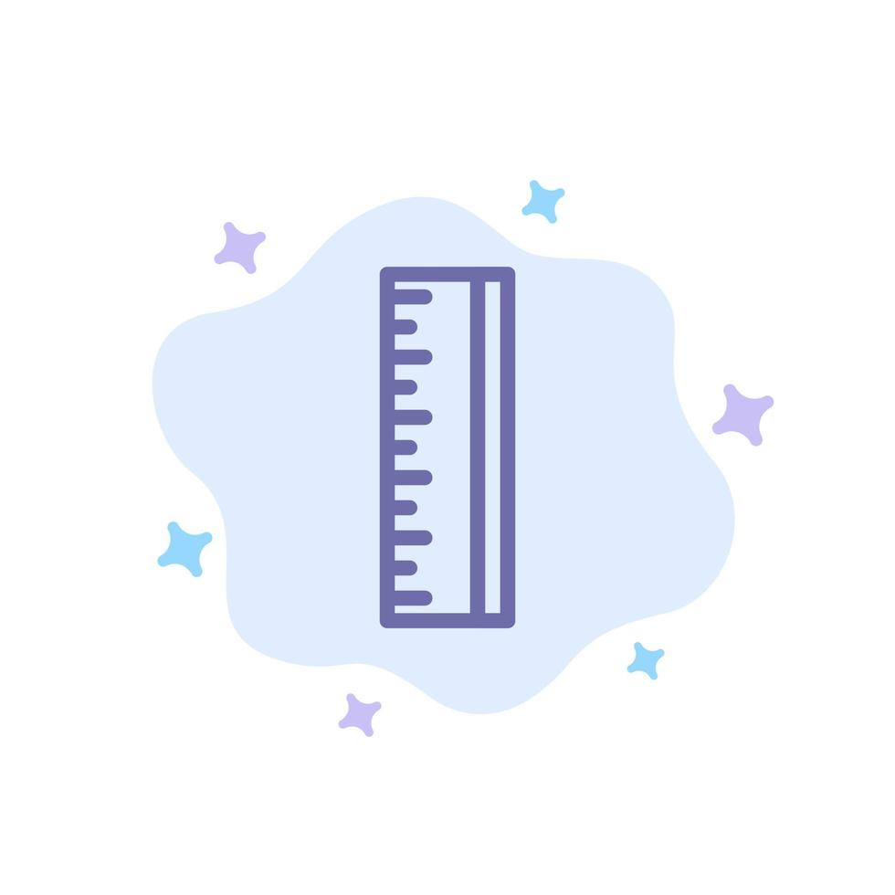 ícone azul do designer de design de escala no fundo da nuvem abstrata vetor
