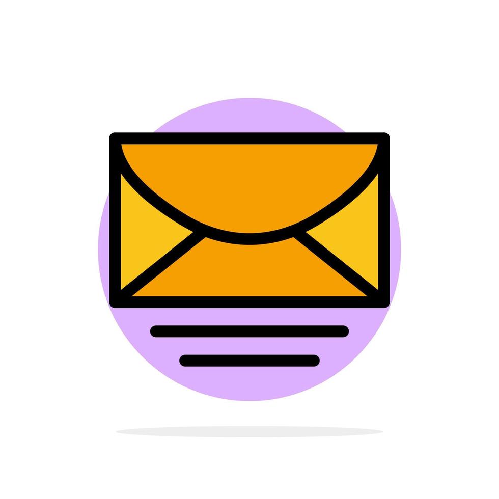 e-mail mensagem de e-mail global abstrato círculo plano de fundo ícone de cor vetor