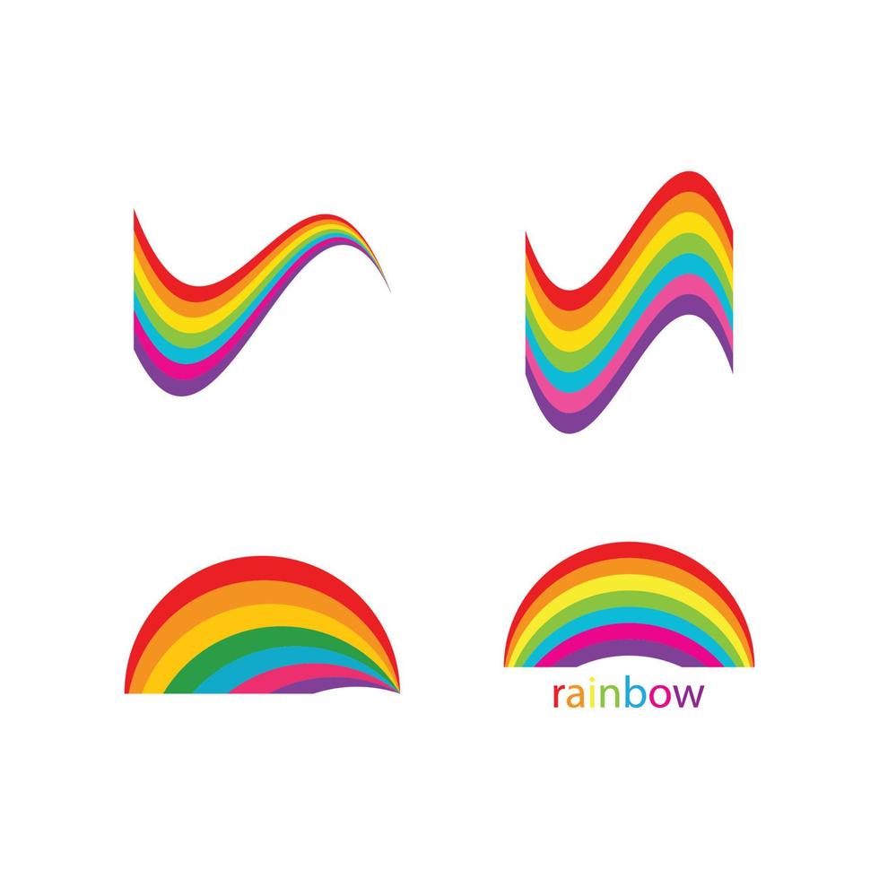 vetor do logotipo do arco-íris