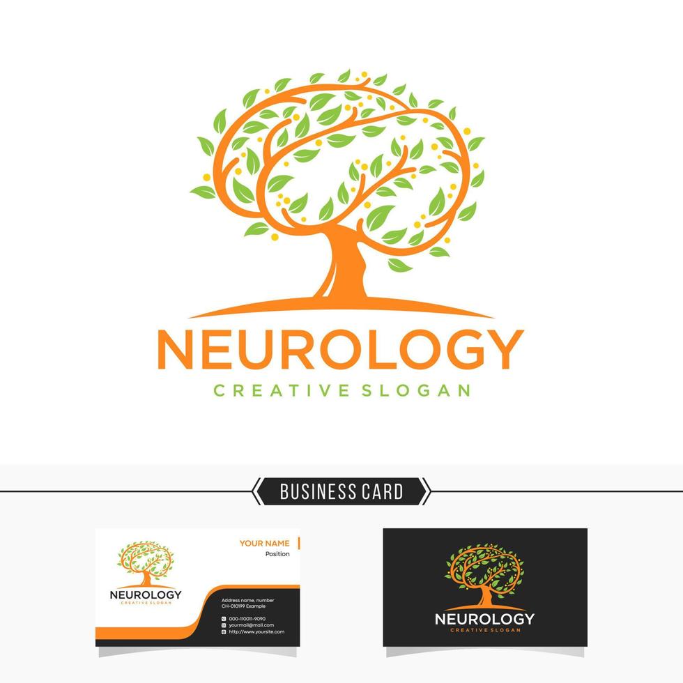 ícone do logotipo do neuro cérebro para empresas de saúde, centro médico, modelo de vetor médico