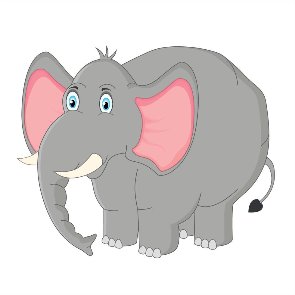 ilustração vetorial de elefante de desenho animado vetor