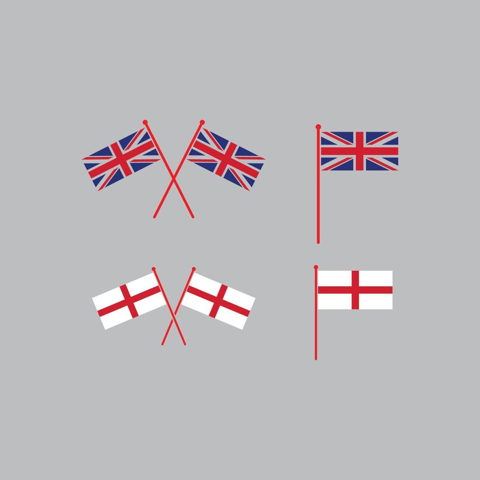 inglaterra, vetor do logotipo do ícone da bandeira britânica