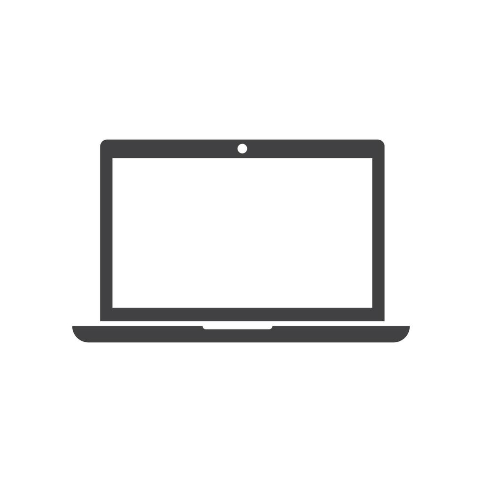 ilustração em vetor ícone do logotipo do laptop