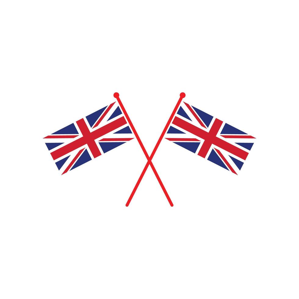 inglaterra, vetor do logotipo do ícone da bandeira britânica