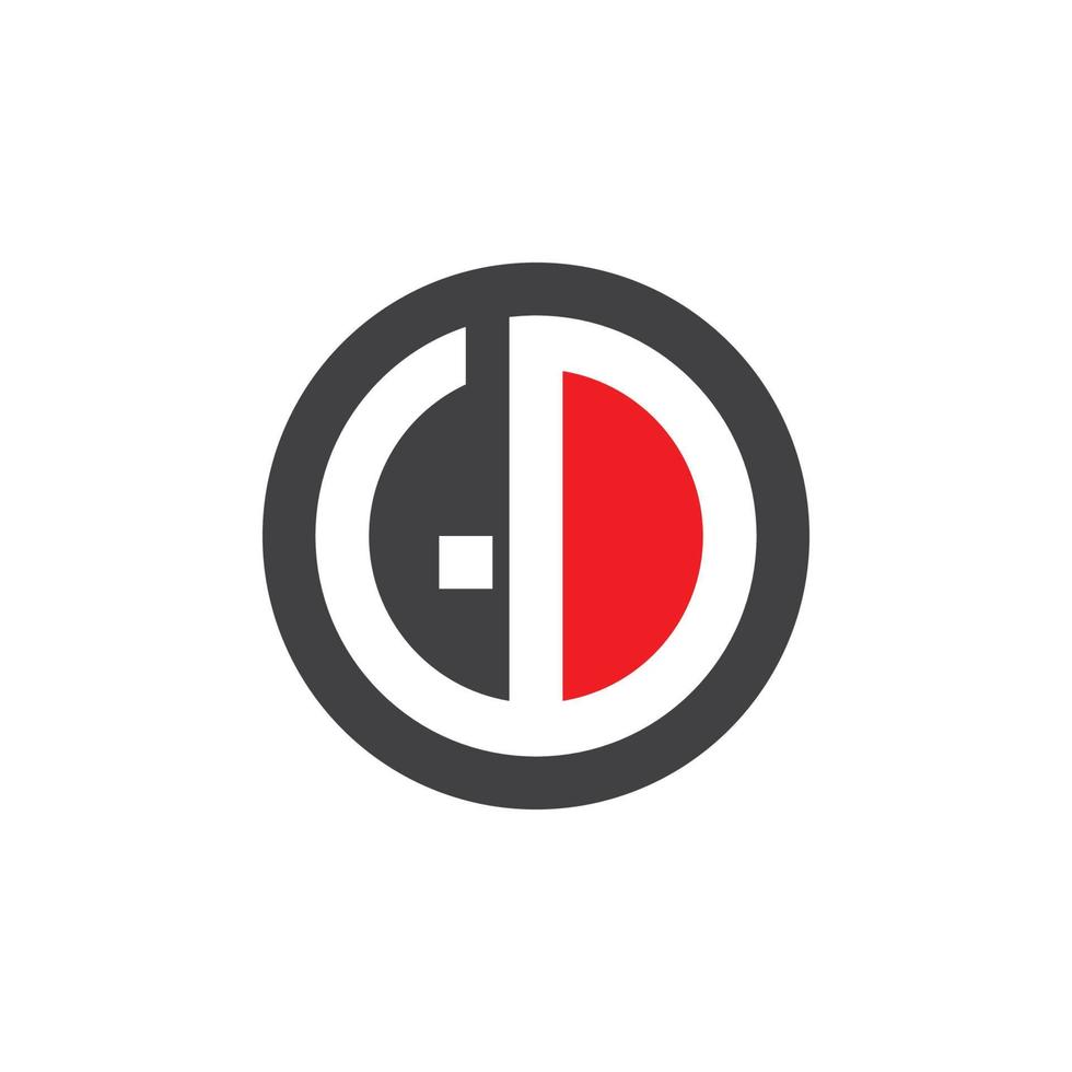 vetor de ilustração de ícone de logotipo de letra gd, dg