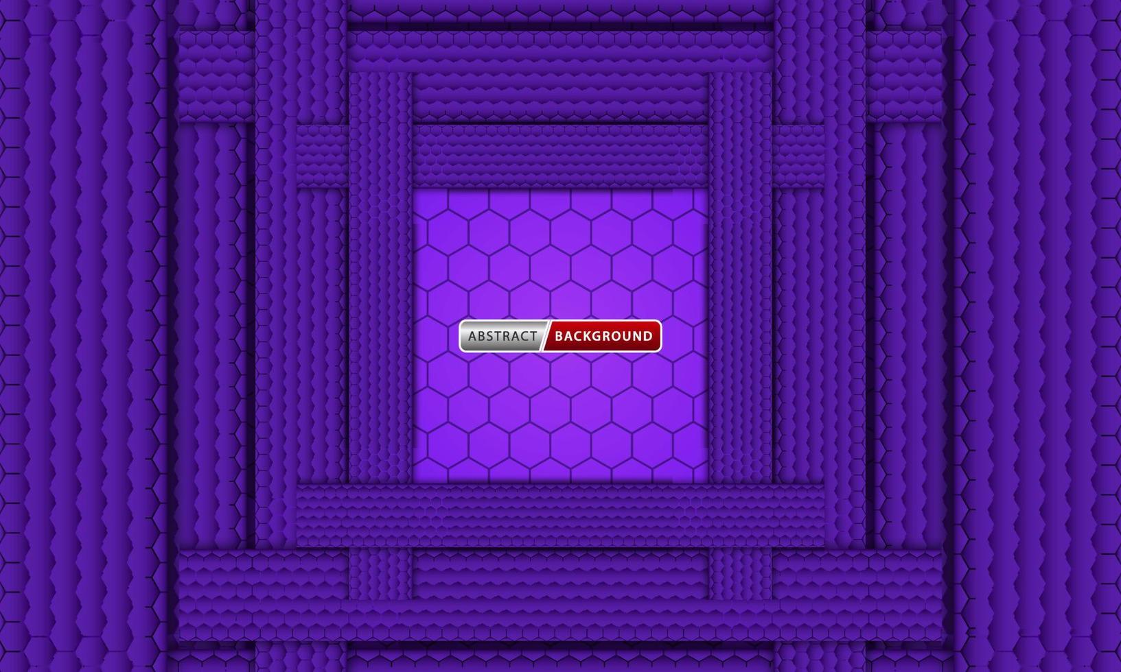 fundo de luxo abstrato hexagonal roxo vetor