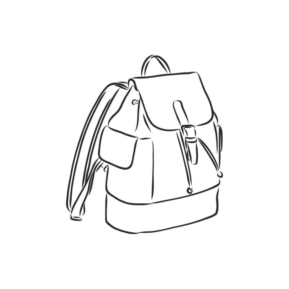 desenho vetorial de mochila vetor