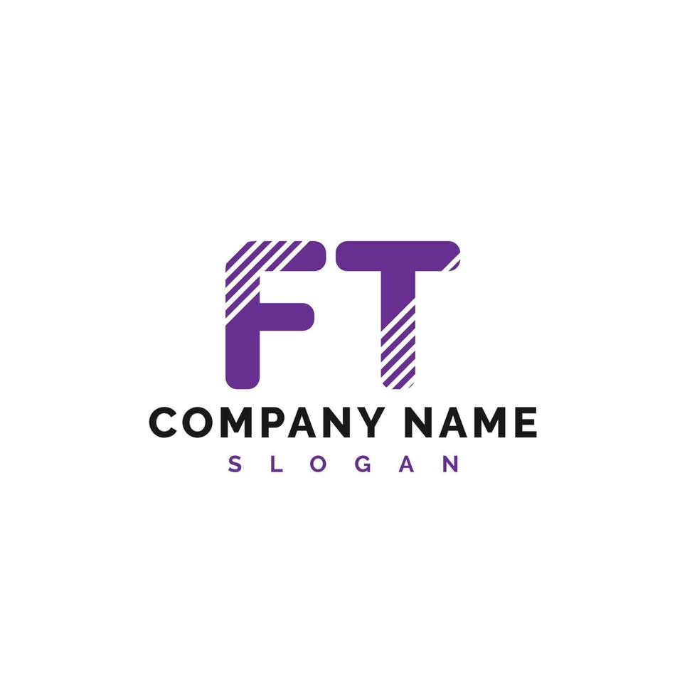 design de logotipo de letra ft. ilustração vetorial do logotipo da letra ft - vector