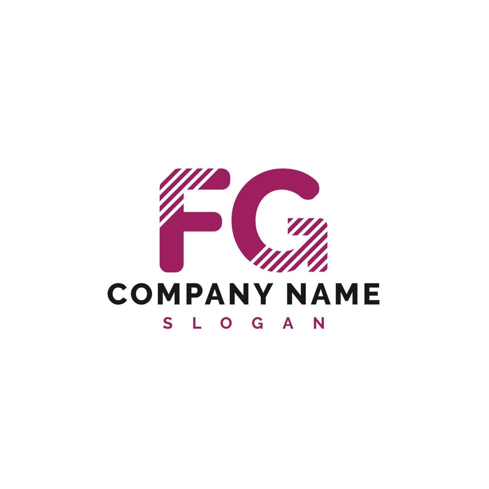 design do logotipo da letra fg. ilustração vetorial do logotipo da letra fg - vetor