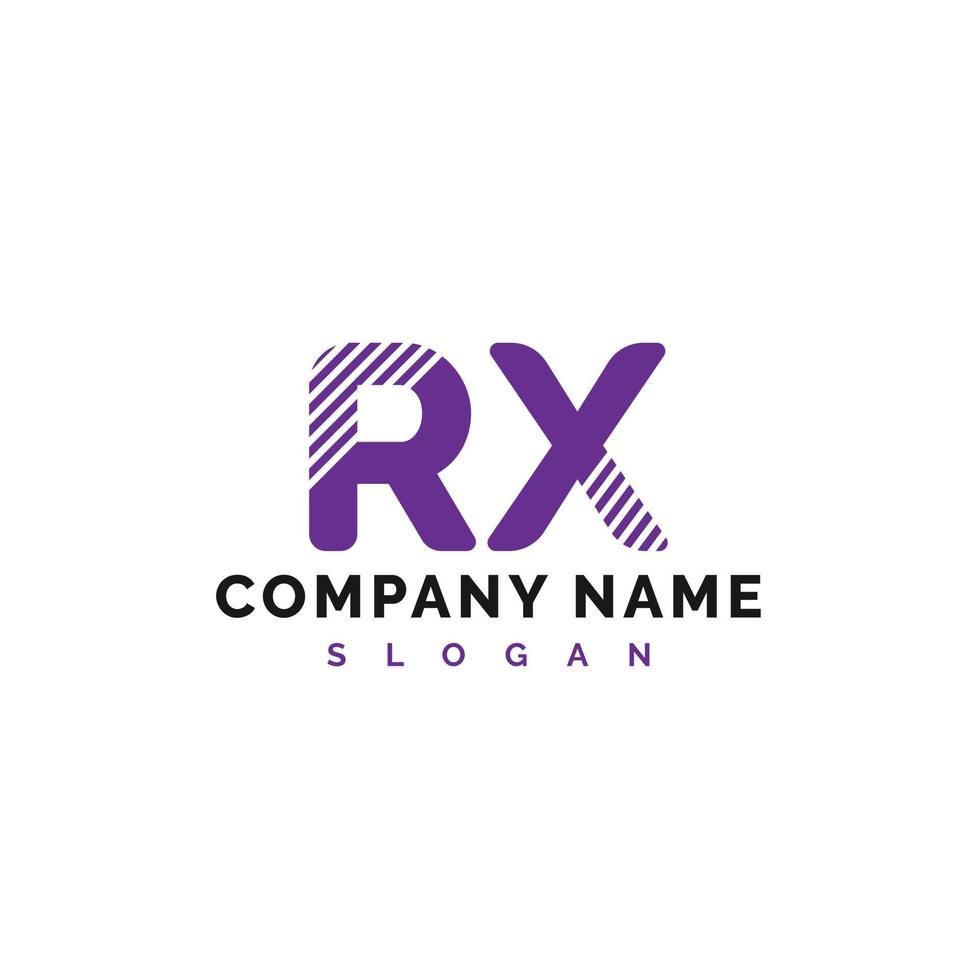 design de logotipo de carta rx. ilustração em vetor logotipo de carta rx - vector