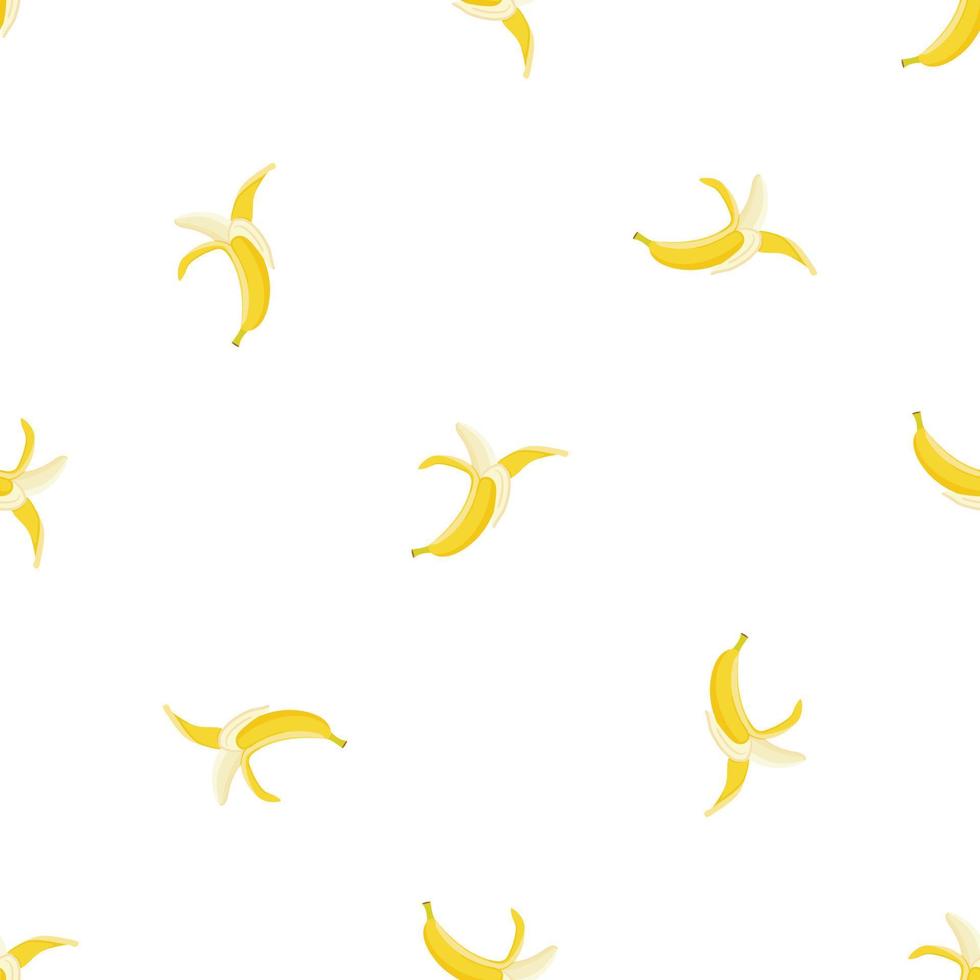 vetor sem emenda de padrão de banana fresca