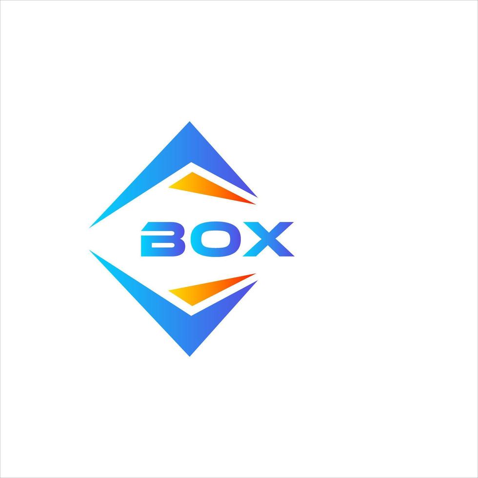 design de logotipo de tecnologia abstrata de caixa em fundo branco. conceito de logotipo de carta de iniciais criativas de caixa. vetor