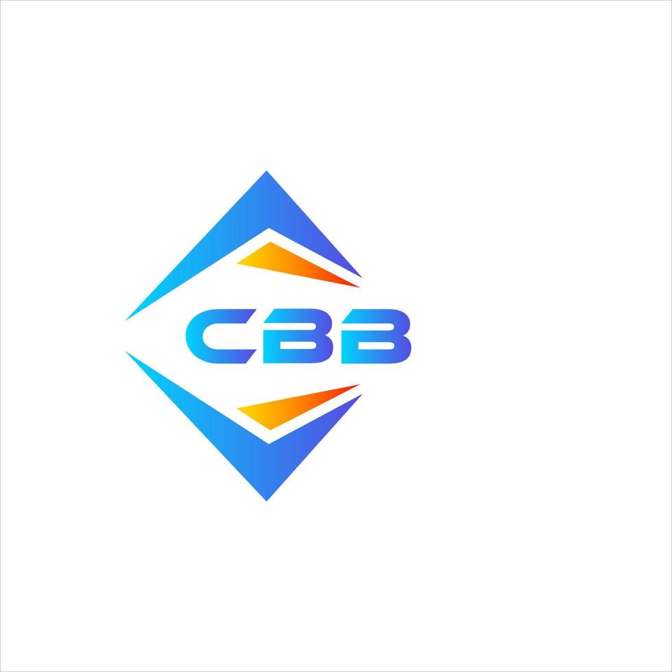 design de logotipo de tecnologia abstrata cbb em fundo branco. conceito de logotipo de carta de iniciais criativas cbb. vetor