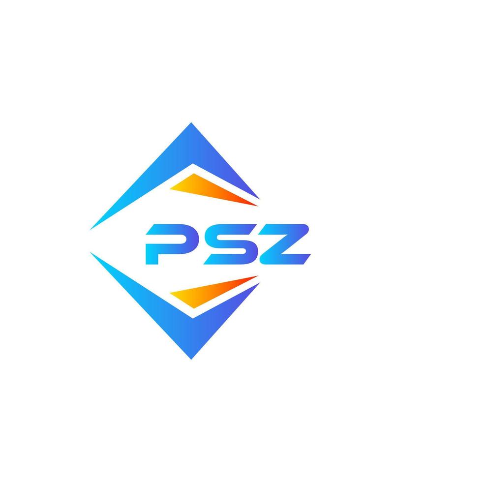 design de logotipo de tecnologia abstrata psz em fundo branco. psz conceito criativo do logotipo da carta inicial. vetor