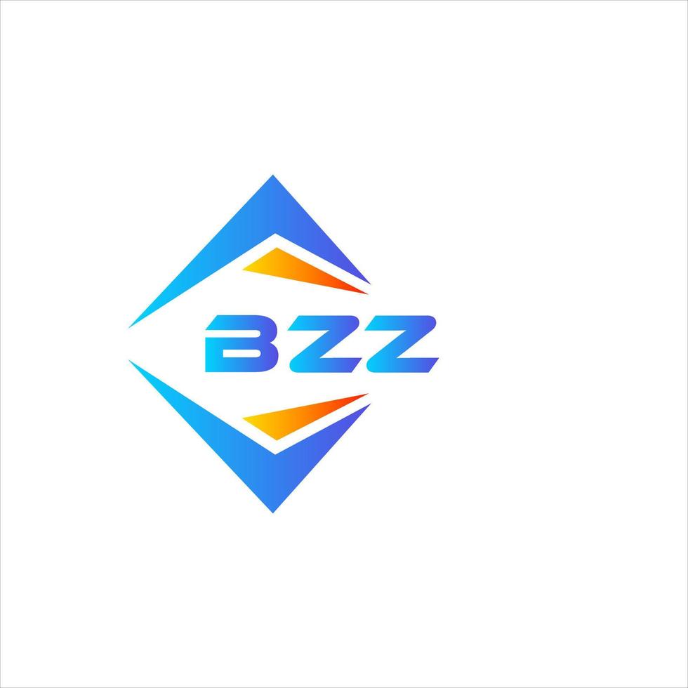 design de logotipo de tecnologia abstrata bzz em fundo branco. conceito de logotipo de carta de iniciais criativas bzz. vetor