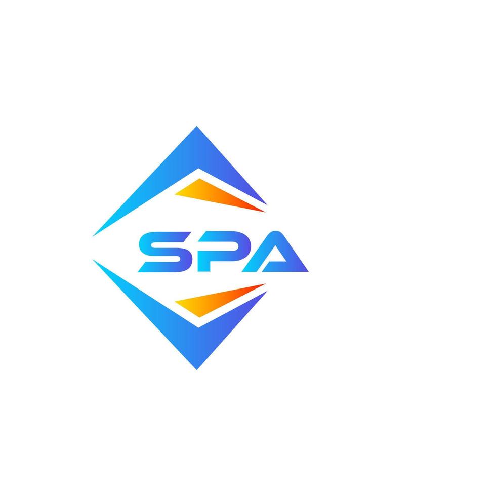 design de logotipo de tecnologia abstrata de spa em fundo branco. conceito de logotipo de carta de iniciais criativas de spa. vetor