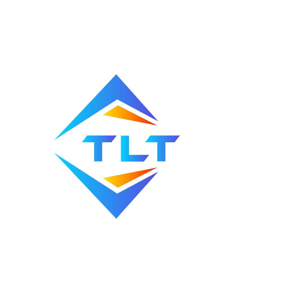 tlt design de logotipo de tecnologia abstrata em fundo branco. conceito de logotipo de carta de iniciais criativas tlt. vetor