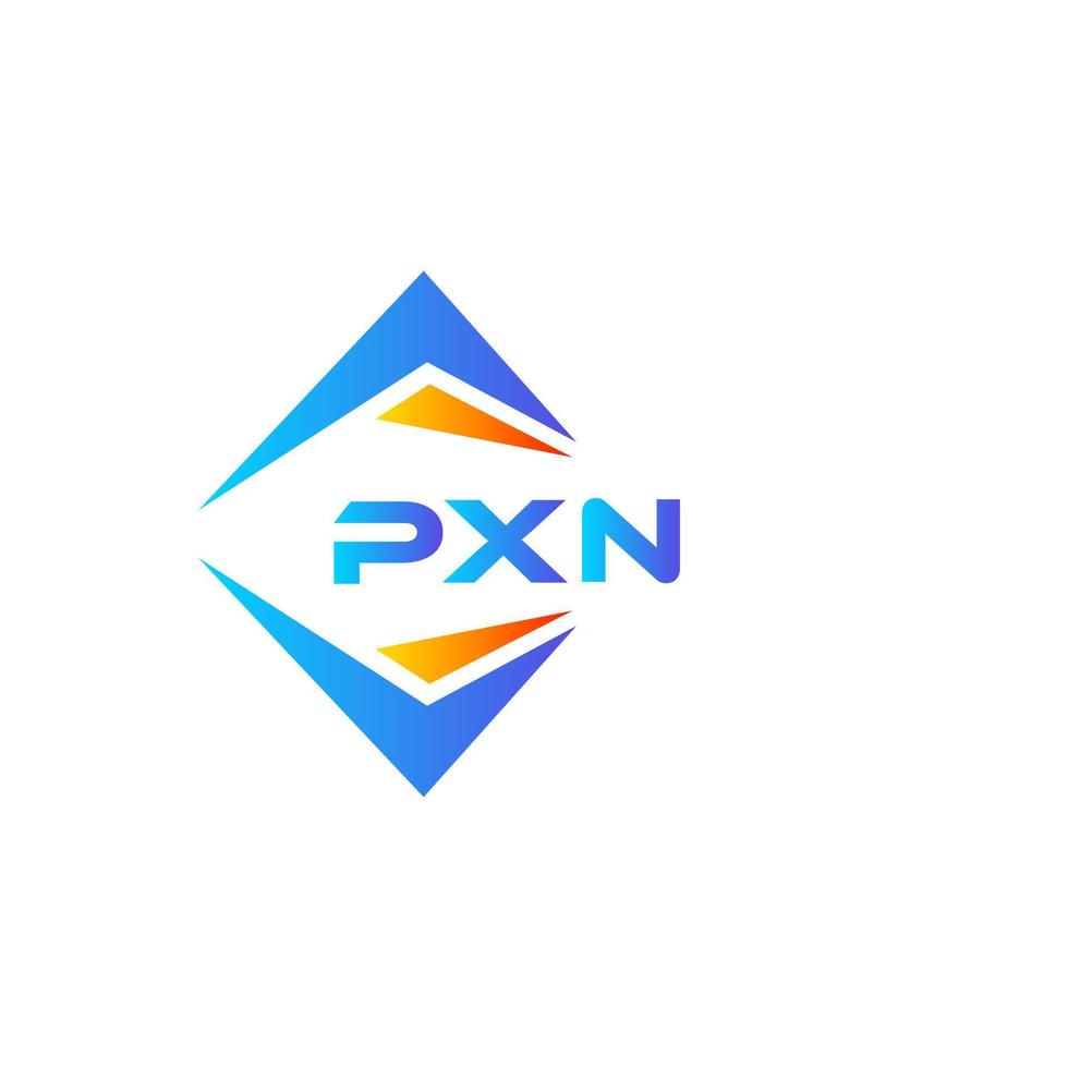 pxn design de logotipo de tecnologia abstrata em fundo branco. pxn conceito criativo do logotipo da carta inicial. vetor