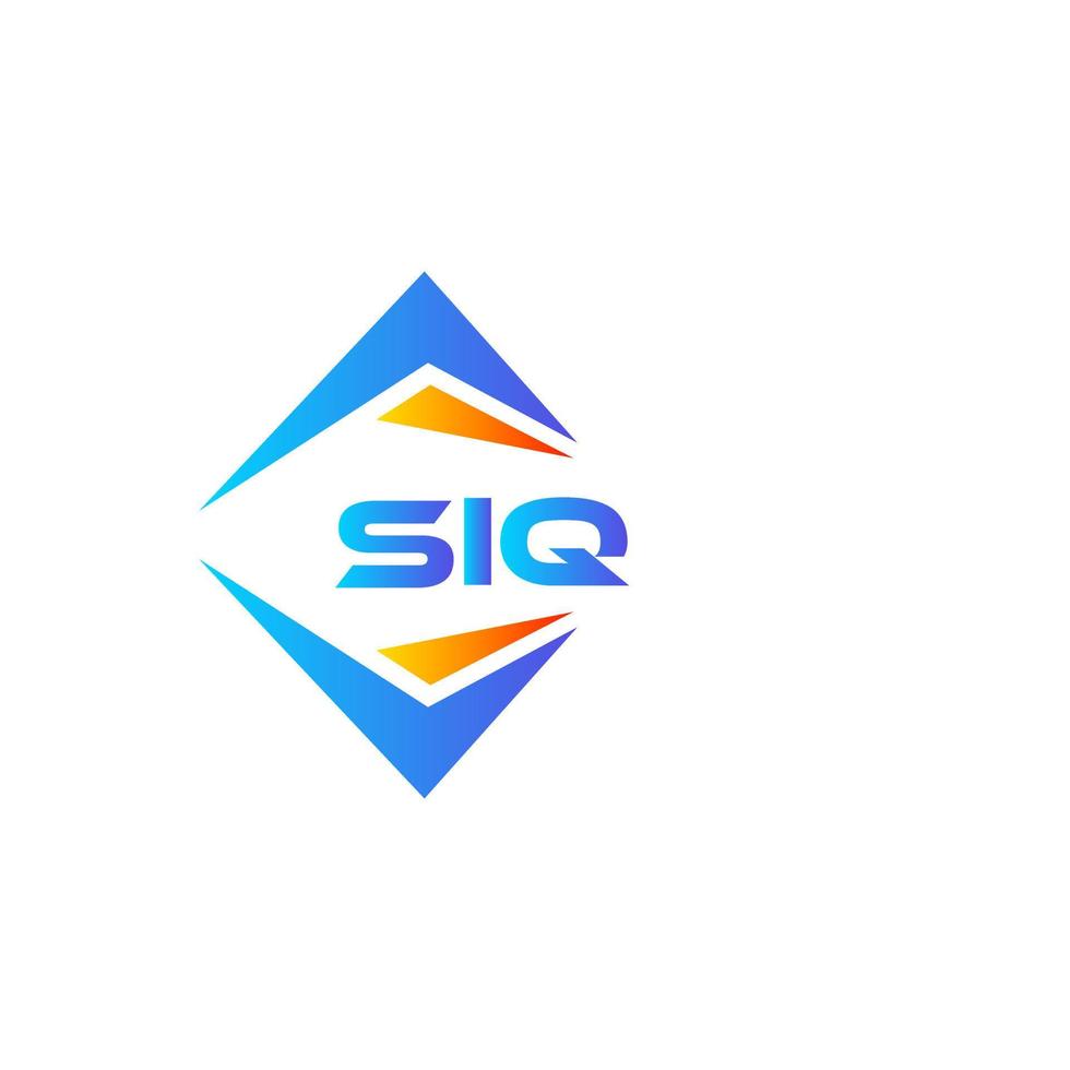 design de logotipo de tecnologia abstrata siq em fundo branco. conceito de logotipo de carta de iniciais criativas siq. vetor