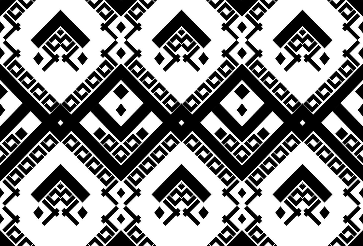 étnico oriental ikat sem costura padrão design tradicional para fundo, tapete, papel de parede, roupas, embrulho, batik, tecido, ilustração vetorial. estilo bordado. vetor