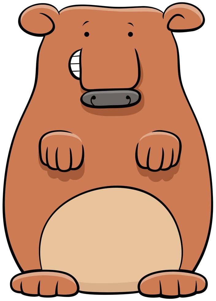 urso animal personagem cartoon ilustração vetor