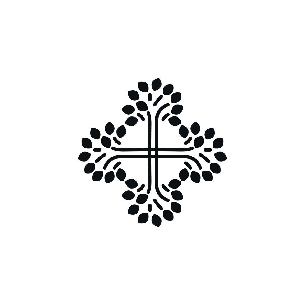 ícone cruzado. símbolo de fundo do pôster de férias de religião cristã de estilo simples. elemento de design de logotipo de marca cruzada. impressão de camiseta cruzada. vetor para adesivo.