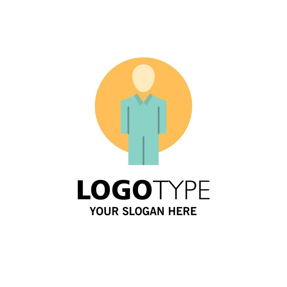 modelo de logotipo de negócios de imagem de login de identificação de usuário cor lisa vetor