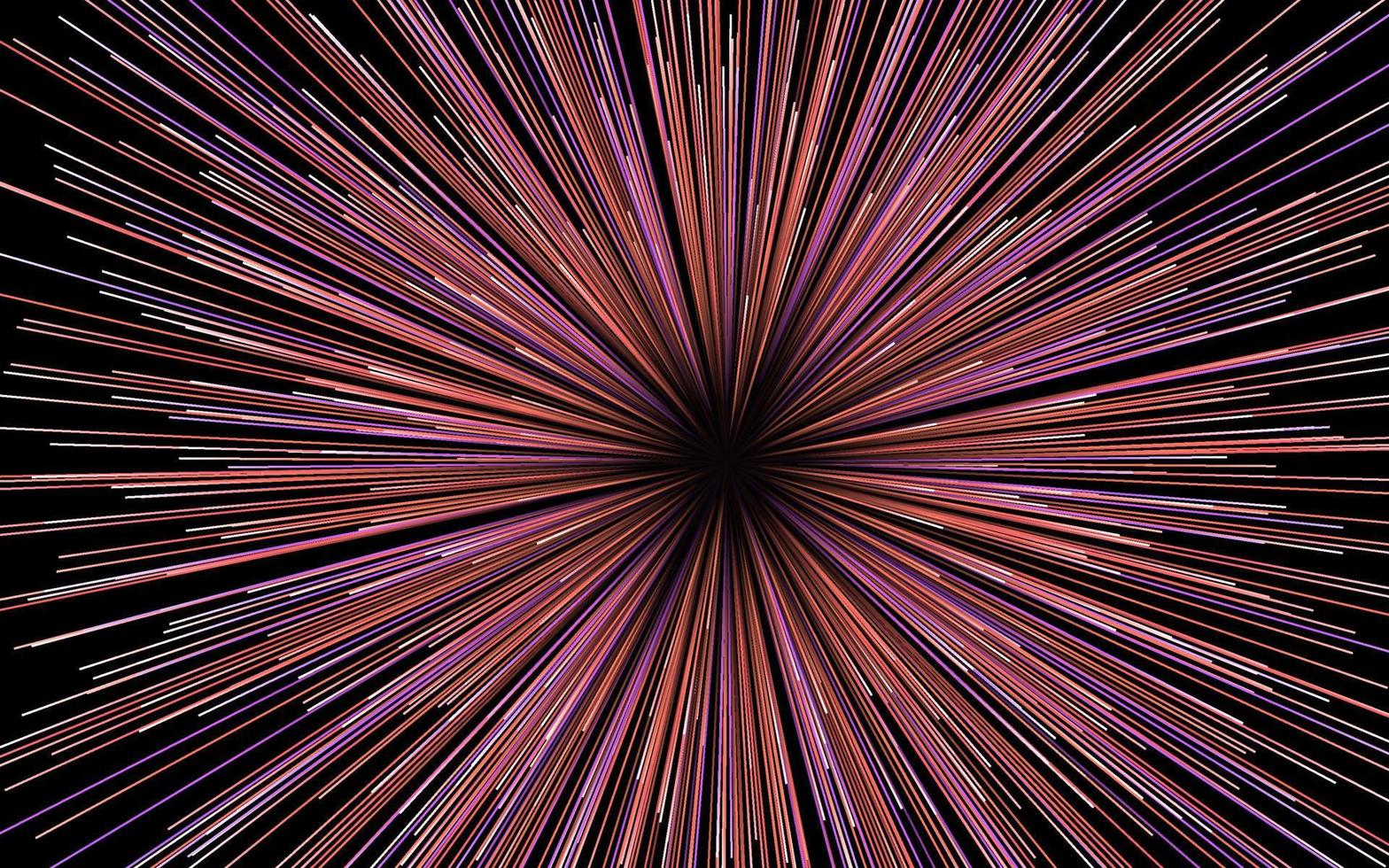 fundo geométrico circular abstrato. padrão de movimento centrado dinâmico starburst. linhas ou raios vetor