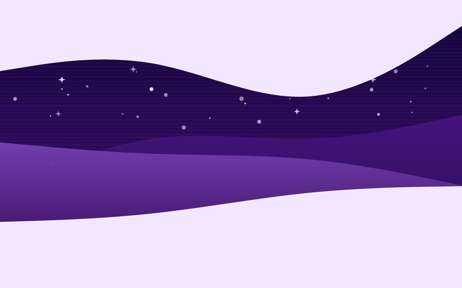 ondas criativas noite fundo roxo. composição de formas dinâmicas vetor