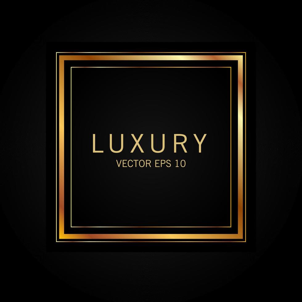 emblemas e etiquetas de ouro de luxo, produto de qualidade premium vetor