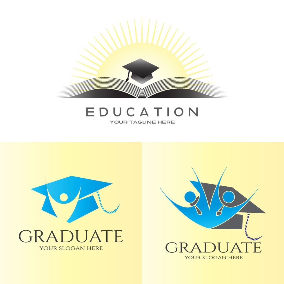 logotipo ou ícone educacional para aplicativos ou sites vetor