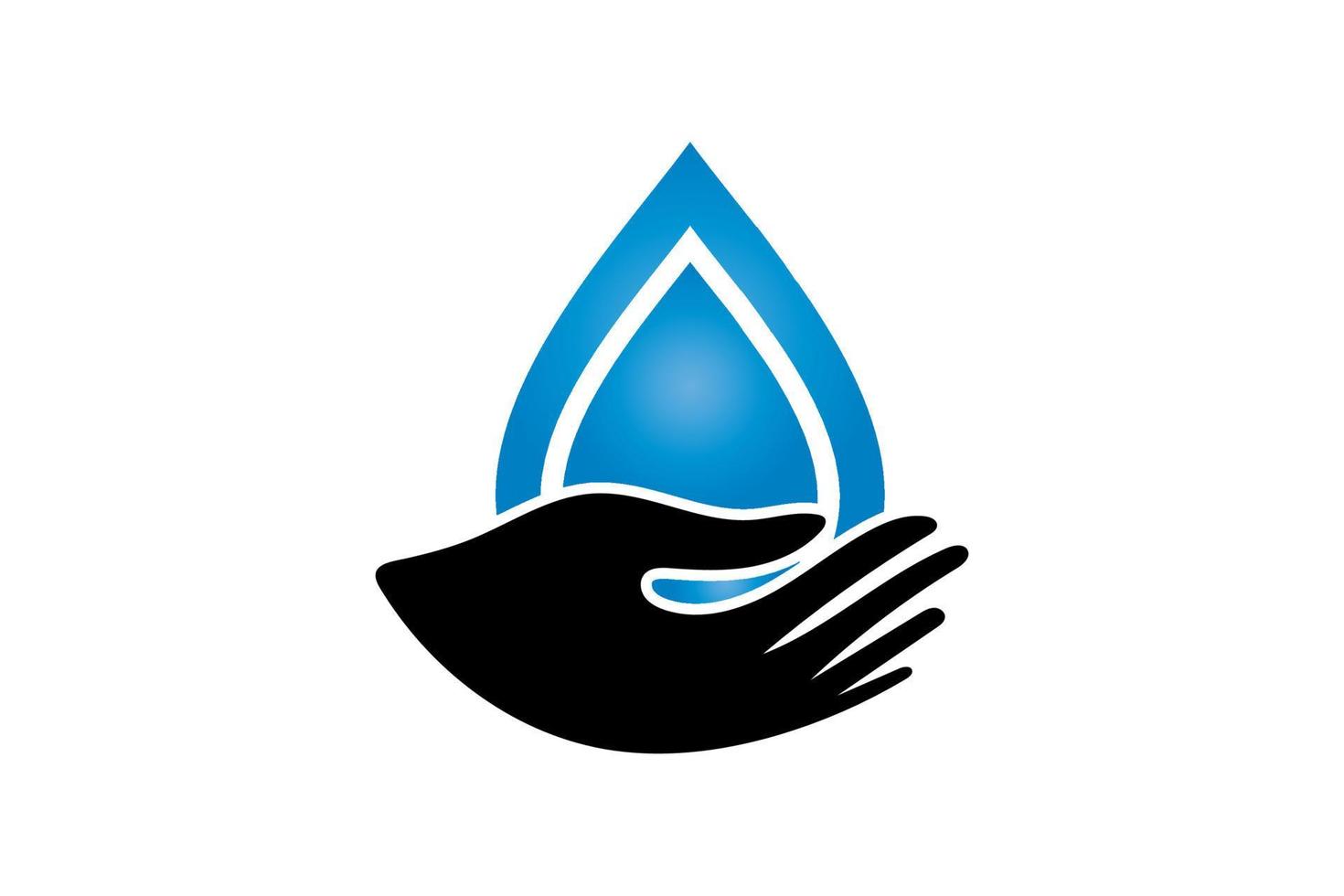 ícone de economia de água. sinal de gota de água. elementos de ilustração vetorial vetor