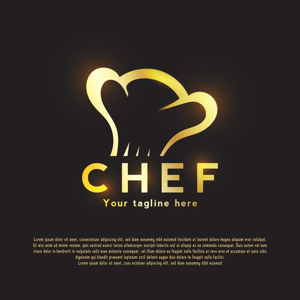 logotipo ou ícone do chef vetor