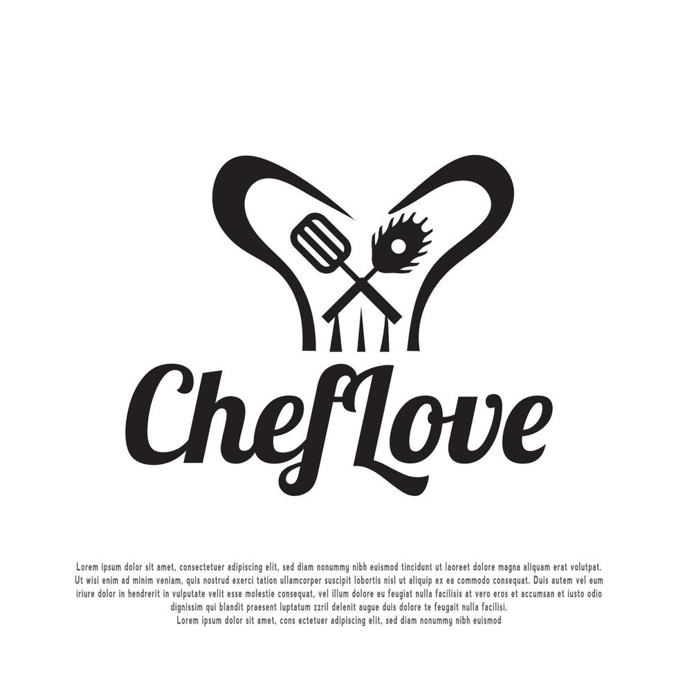 logotipo ou ícone do chef vetor