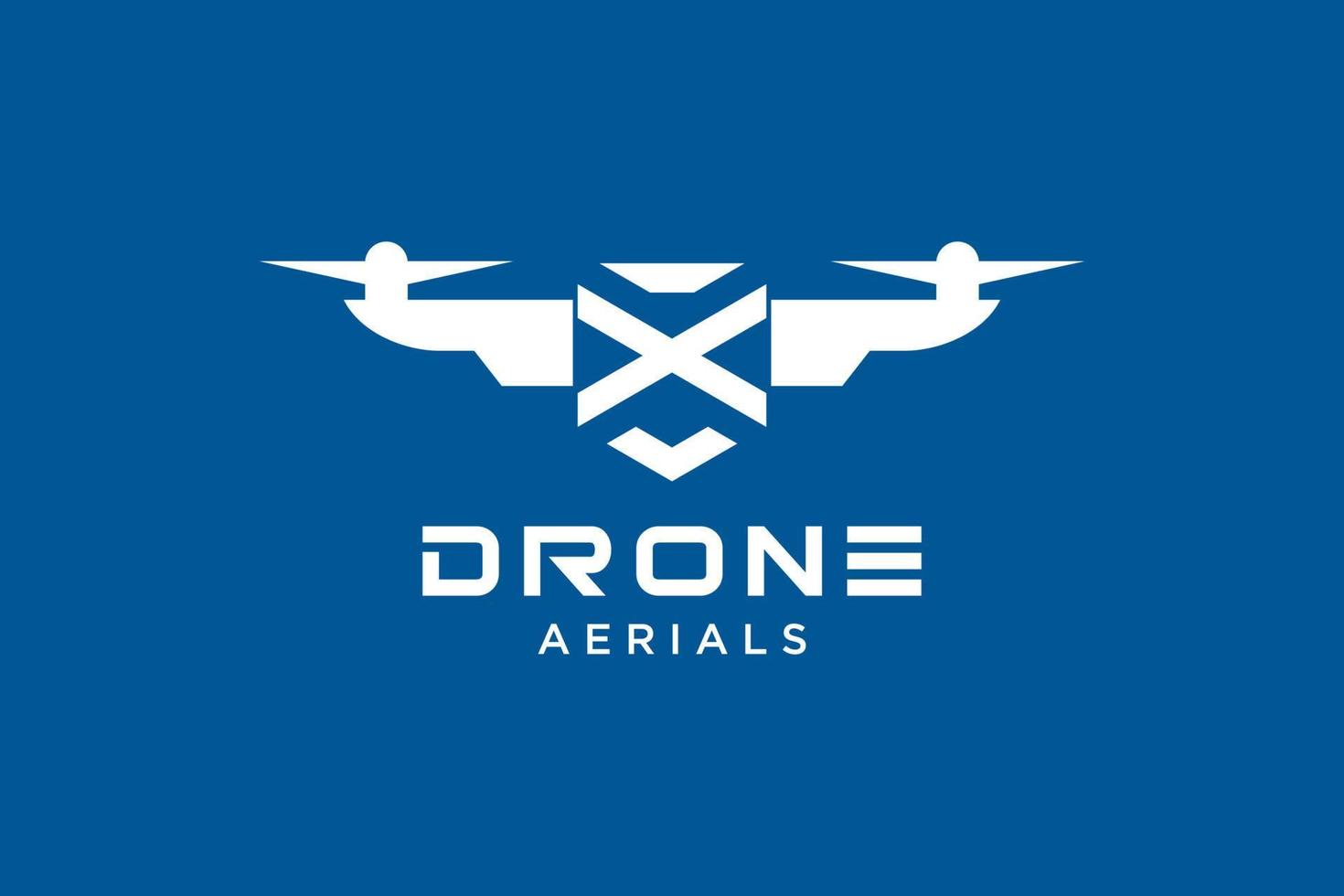 modelo de design de logotipo letra x drone. vetor de ícone de drone de fotografia. design criativo. ilustração