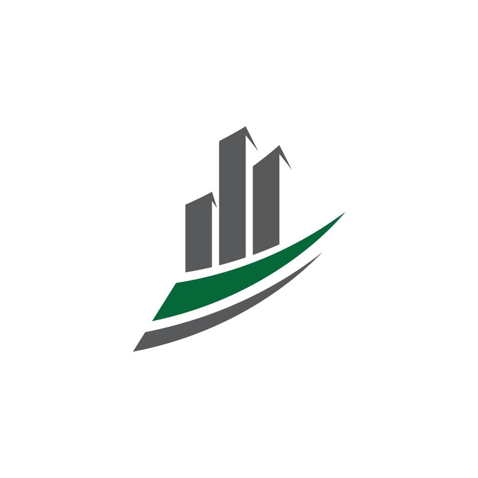 modelo de logotipo de finanças empresariais vetor