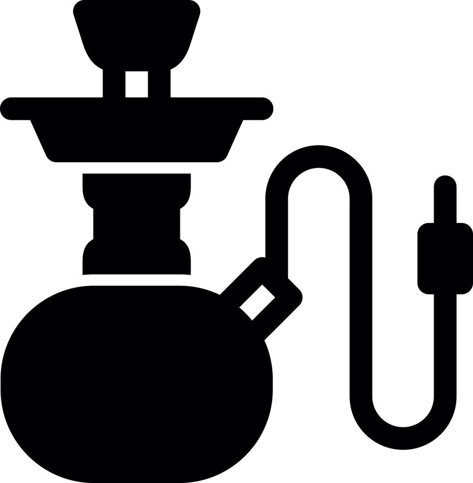 design de ícone de vetor de cachimbo de água