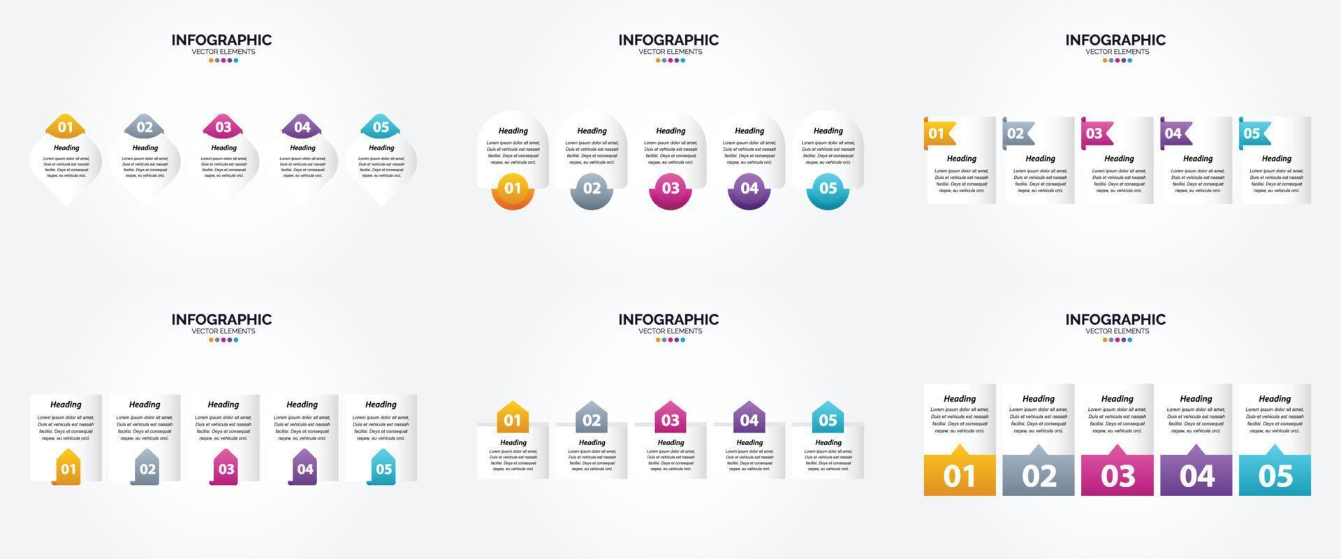 use essas ilustrações vetoriais em seus infográficos para publicidade. brochuras. panfletos. e revistas. vetor