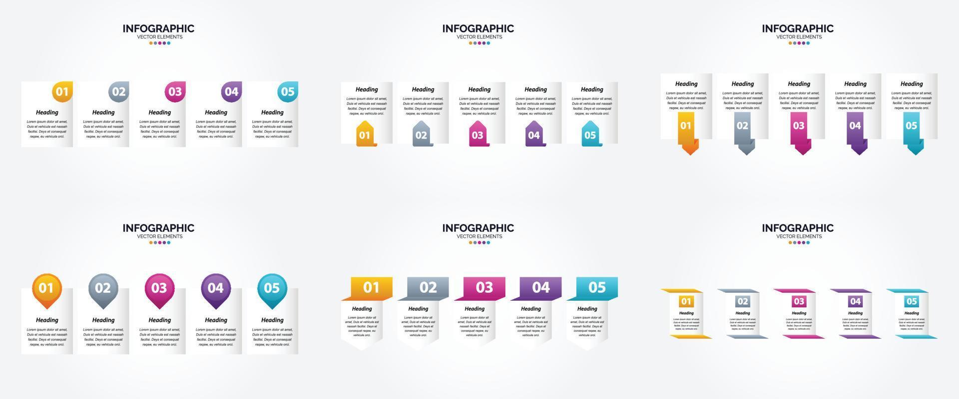 as ilustrações vetoriais deste conjunto são ideais para criar infográficos para publicidade. brochuras. panfletos. e revistas. vetor