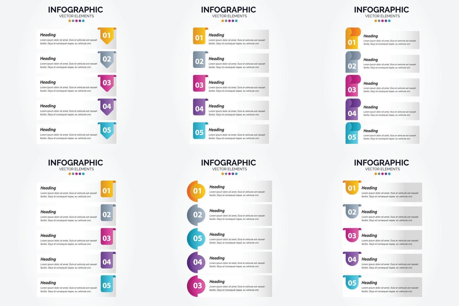 este conjunto de infográficos vetoriais é ótimo para anunciar sua empresa em brochuras. panfletos. e revistas. vetor