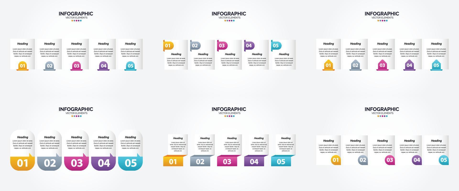 infográficos vetoriais de design plano perfeitos para brochuras publicitárias. panfletos. e revistas. vetor