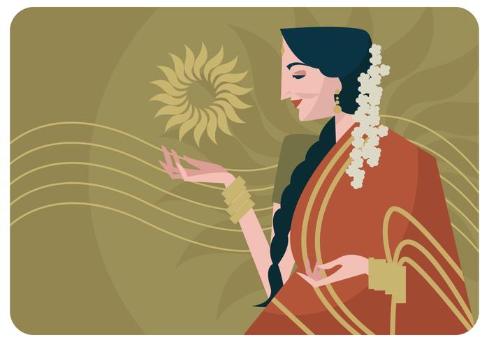 Feliz Ugadi Vector