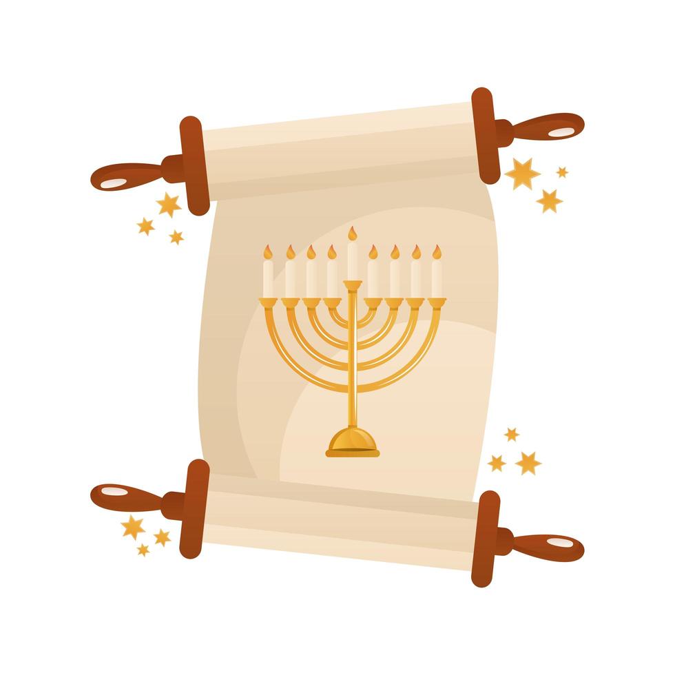 Remendo de hanukkah com ícone de celebração de lustre dourado vetor