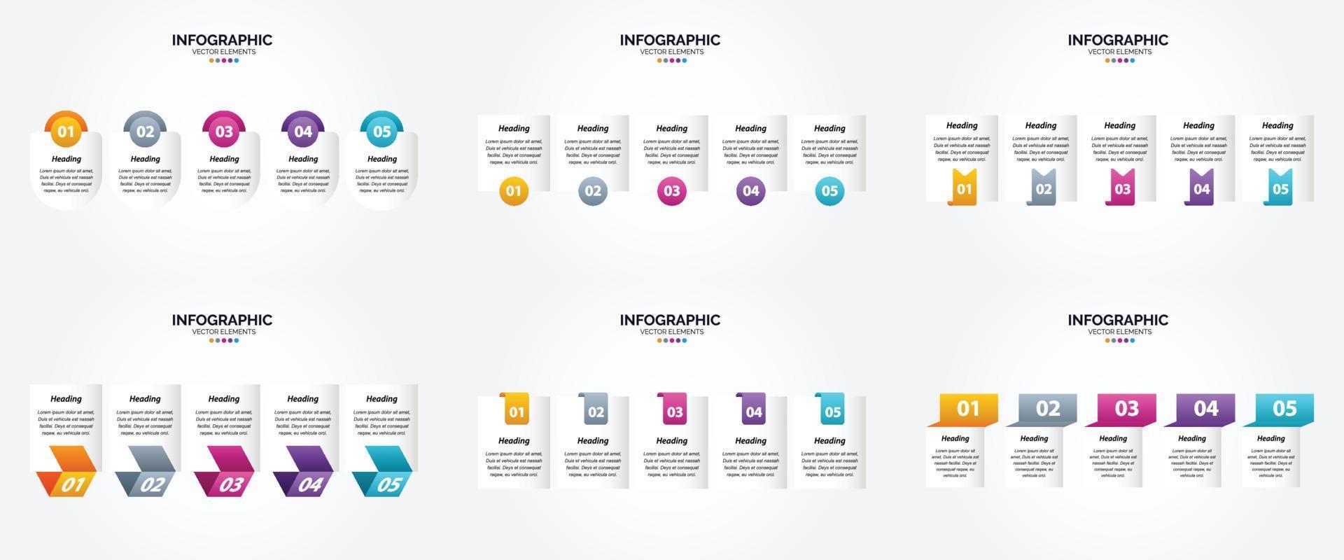 esses infográficos de ilustração vetorial são perfeitos para anunciar em um folheto. folheto. ou revista. vetor