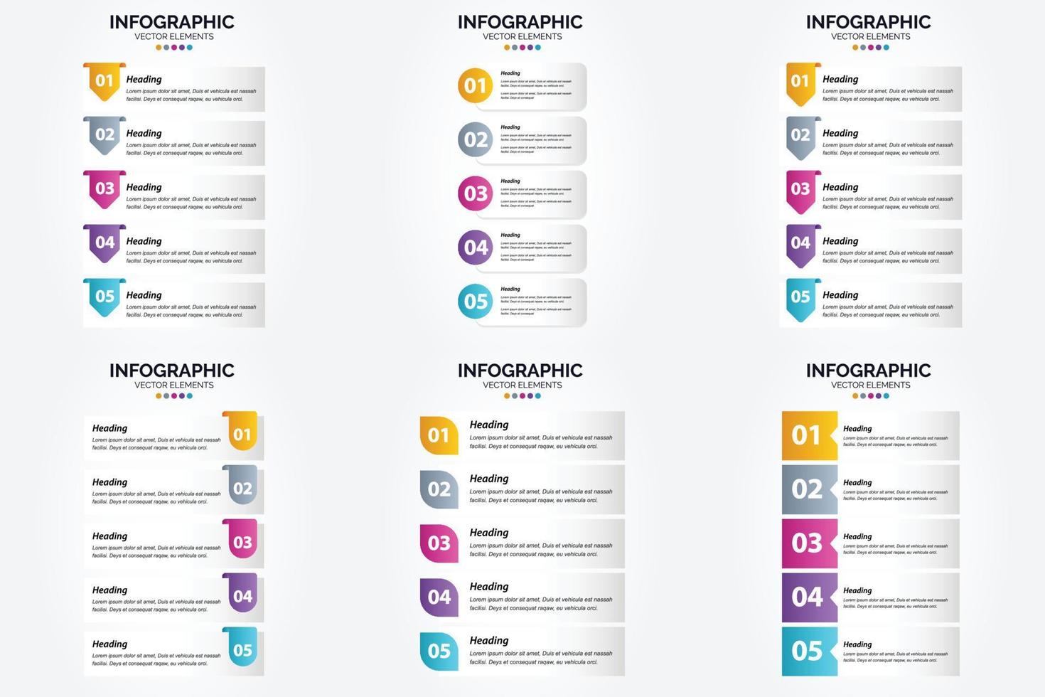 este conjunto de infográficos vetoriais é perfeito para anunciar sua empresa em brochuras. panfletos. e revistas. vetor