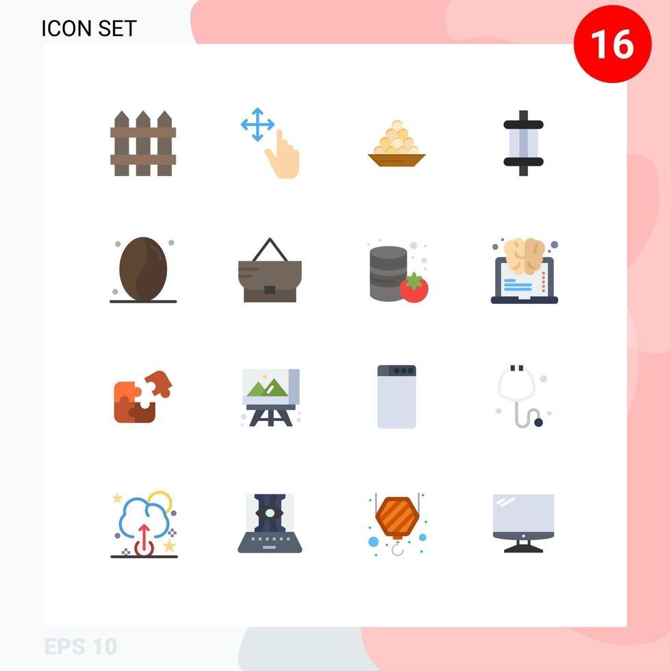 16 símbolos de sinais de cores planas universais de ferramentas delicadeza de carro auto doce pacote editável de elementos de design de vetores criativos