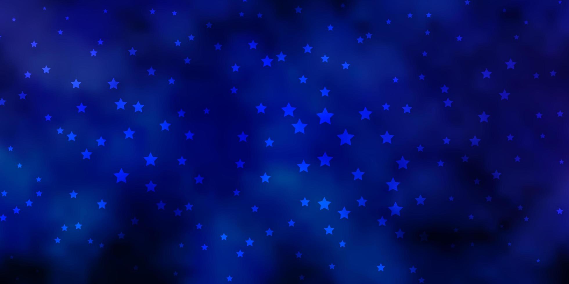 padrão de vetor rosa escuro, azul com estrelas abstratas.