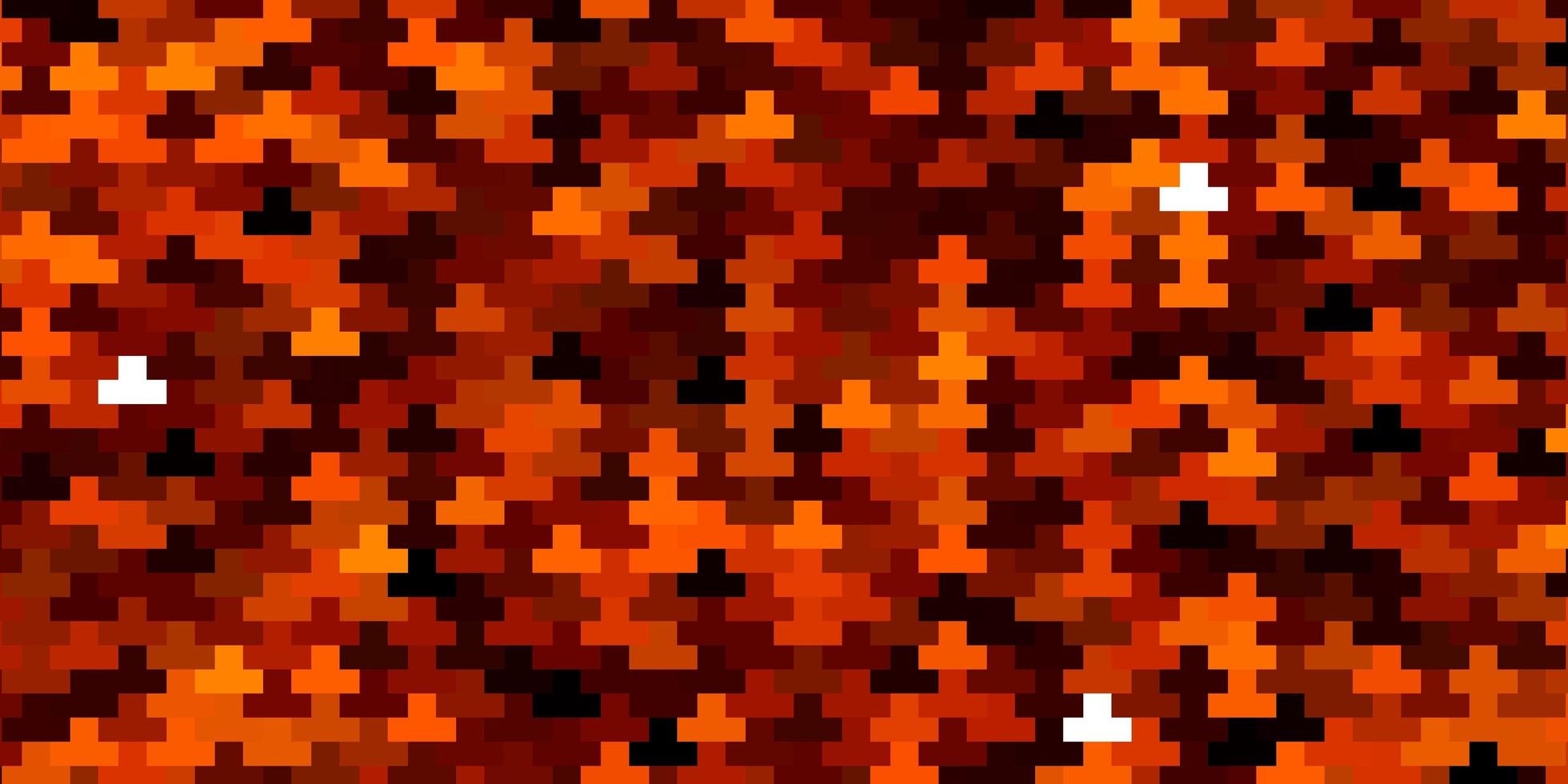 padrão de vetor laranja escuro em estilo quadrado.