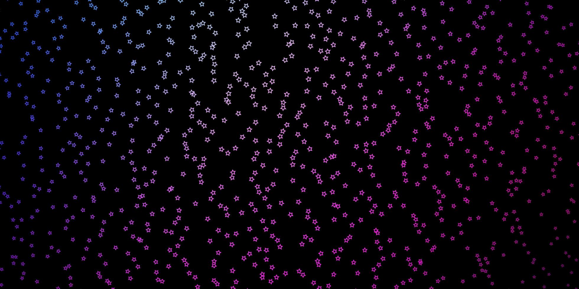 fundo vector rosa escuro, azul com estrelas pequenas e grandes.