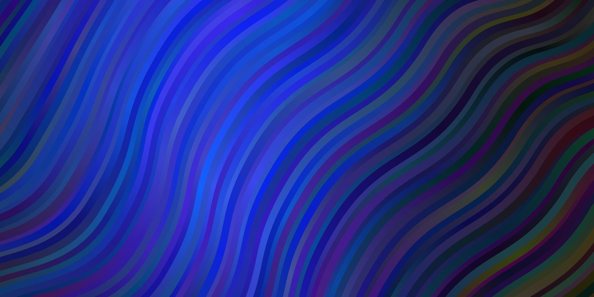 pano de fundo vector azul escuro com linhas dobradas.